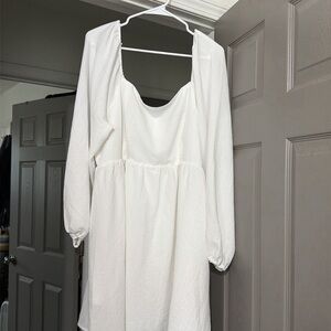 ARULA Ivory Long Sleeve Dress